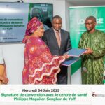 Signature de convention entre la Fondation LONASE et le Centre de santé Philippe Maguilen Senghor de Yoff